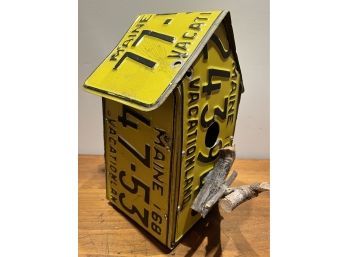 Vacationland For The Birds, Maine License Plate Birdhouse, 1968 Was A Great Summer In Maine!!