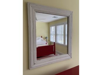 Rustic Country White Mirror 34x38'