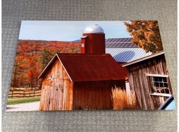 'Vermont Barn' Numbered 4of9 Stanley Jaffee Original Photograph 24x36' Printed On Aluminum