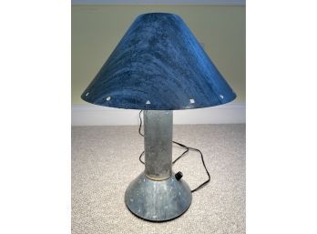 Ron Rezek 19' Galvanized Steel Dimmable Lamp Lot 2 Of 2