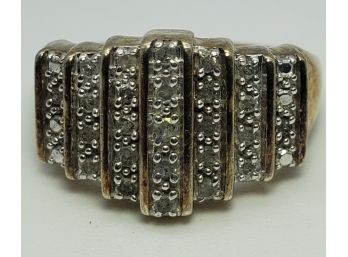 Incredible Size 7 Cut Diamond Cocktail Ring ~ 31 Diamonds ~ Vintage