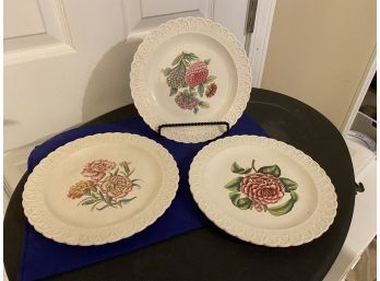Set Of Wonderful Vintage Spode Dinner Plates (3)