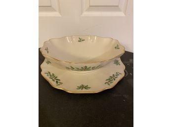 Holiday Lenox - Serving Bowl And Platter