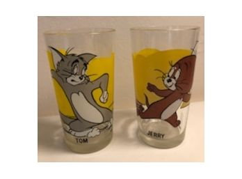 1975 MGM Pepsi Tom & Jerry Glasses