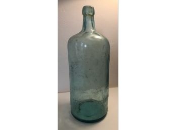 Tall Old Crystal Spring Water Bottle