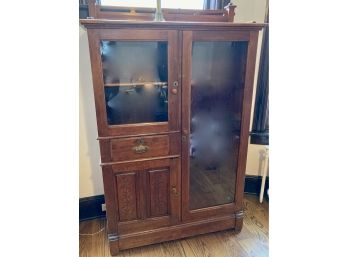 Beautiful Solid Wood Arts & Crafts Style Cabinet For Storage, Armoire.