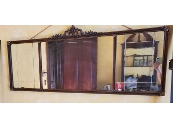 Wood Decorative 3 Part Mirror In Great Shape