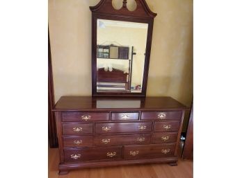 Ladies Dresser With 11 Drawers And Large Mirror