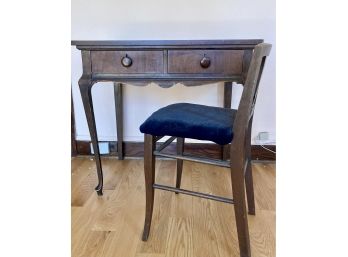 Vintage Vanity With Chair
