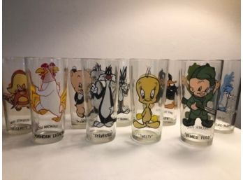 Set Of 9 MGM Pepsi Glasses 1975