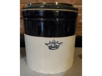 Large Pickle Crock With Lid