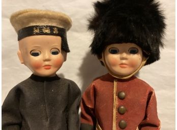 2 English Dolls Sentry And Sailor