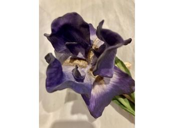 Beautiful Ceramic Purple Iris