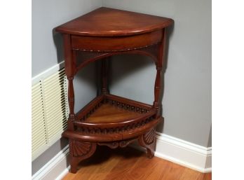 Beautiful Victorian Antique Corner Shelf - Could Be Used As Hanging Shelf - Amazing Piece ! - 1875-1895 Nice !