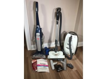 Two Working Vacuums - KENMORE Progressive & HOOVER FLOORMATE With Extras As Shown - BOTH TESTED - Both Work