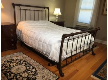Fabulous Iron Bed - Queen Size Bed - Series 200 Mattress - Box Spring - Frame & Linens - EXCELLENT CONDITION !