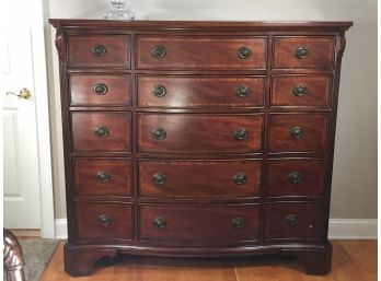 Beautiful Large & Tall Mahogany Chest By Wilshire Place By Broadmoore - THIS IS A LARGE PIECE - 60' X 54' !