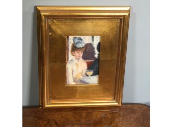 Two Very Nice Oil On Board Paintings In Lovely Gold Gilt Frames - By Shelton, CT Artist Diane Napolitano