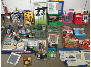 Incredible Lot ! OVER 50 ALL BRAND NEW Garage & Household Items - Tools - Door Locks - Hardware - TONS MORE !