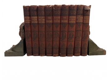 The Work Of W.M Thackeray Antique Book Set Of 9. Circa 1950'