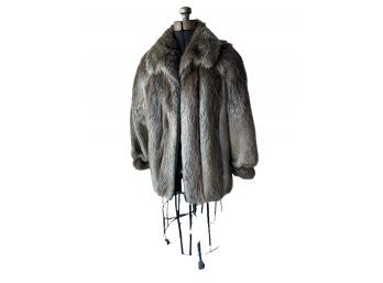 Vintage Racoon ? Fur Coat, Larger Women's Size.