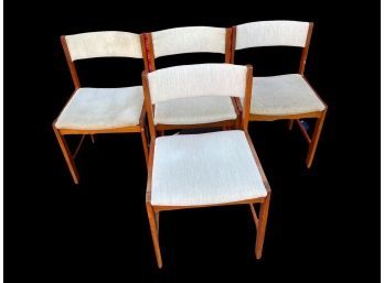 Set Of 4 Vintage Mid-Century Modern MCM Dining Chairs By D-Scan.