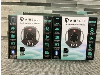 PAIR OF AIRBOLT TRULY SMART TRAVEL LOCKS