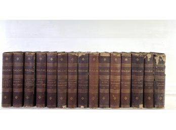 1901 - 'The Works Of Honore DeBalzac' - Avil Publishing Co - Philadelphia *(15) Vols Of An (18) Vol Set