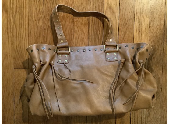 Vintage Leather Ladies Handbag By Carlos Felchi. Cool Bag With Lots Of Room.