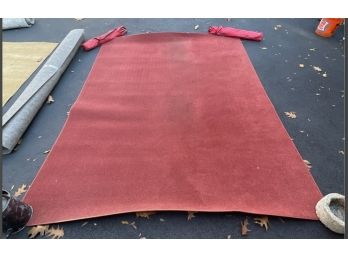 Lovely Large Red 8x10 Foot Carpet With Free Padding