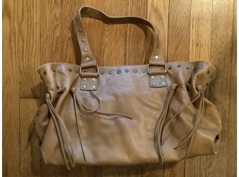 Vintage Leather Ladies Handbag By Carlos Felchi. Cool Bag With Lots Of Room.
