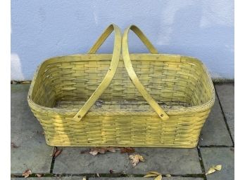Vintage Yellow Basket