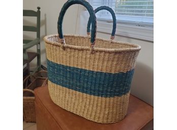 Lovely Thick & Strong 2- Handle Basket 17.5 Inches Wide