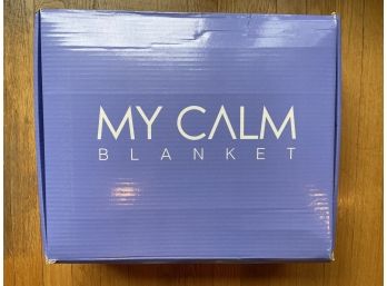 Weighted Blanket By My Calm Size 48 By 78 & 20 Lb Filling- Naturally Reduces Stress