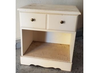 Vintage One- Drawer Nightstand Shabby Chic Project Waiting For Your Creative Genius!