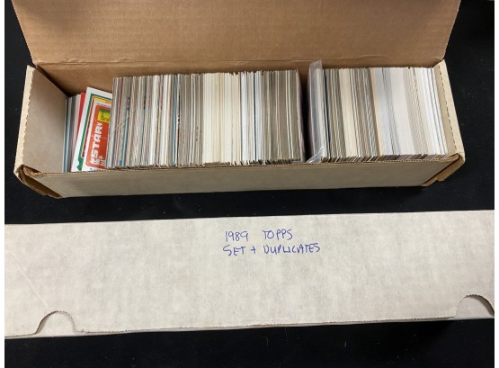 Two Boxes Of Different Sports Cards.