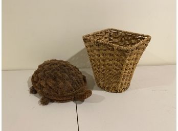 Turtle Boot Scraper & Waste Basket