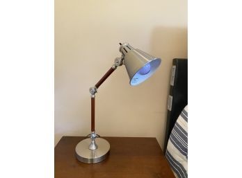 Wood And Metal Desk Table Lamp
