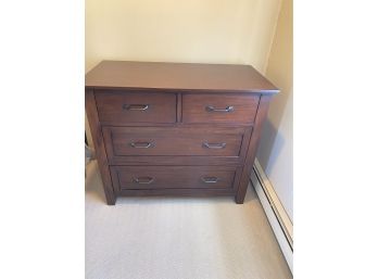 A Four Drawers Wood Chest - 42'w X 21'd X 36'H