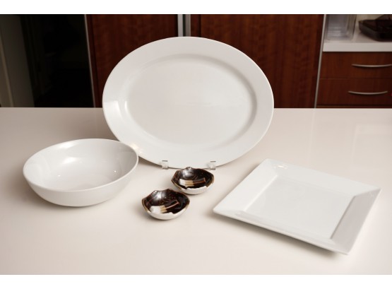 Everyday White Porcelain Serving Pieces