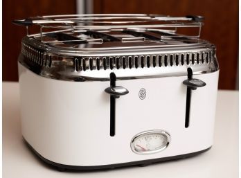 Russell Hobbs Retro Style 4-Slice Toaster - White & Stainless Steel