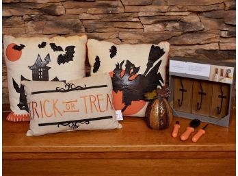Halloween Trick Or Treat Pillows And Decor
