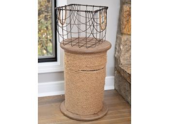 Spool Storage Table And Wire Basket