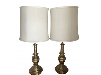 Pair Of Brass Mid Century Modern Stiffel Lamps