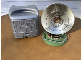 Vintage Coleman Duel Fuel 533 Single Burner Stove With Plastic Case And Single Tank Outdoor Propane Heater