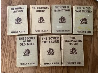 Seven Vintage Hardy Boy Mysteries As Pictured