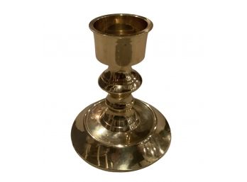 Vintage 5 Inch Lacquered Brass Candle Holder Made In India