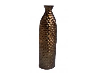 Elements Honeycomb Bronze Ceramic Vase