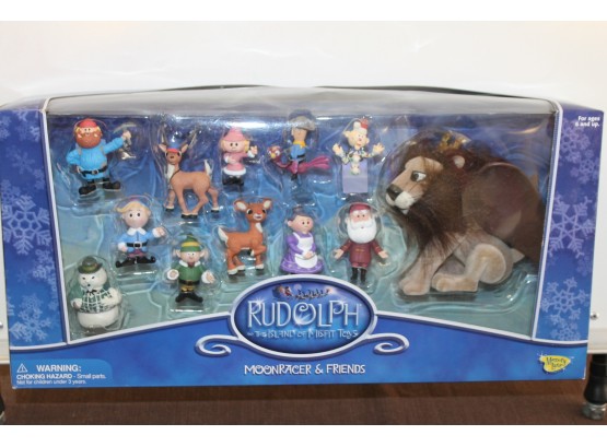 Rudolph Island Of Misfit Toys Moonracer Christmas Large Figure Set In Box