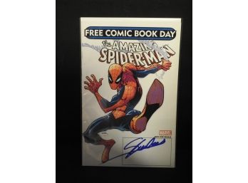 Signed Stan Lee Spiderman Comic Book